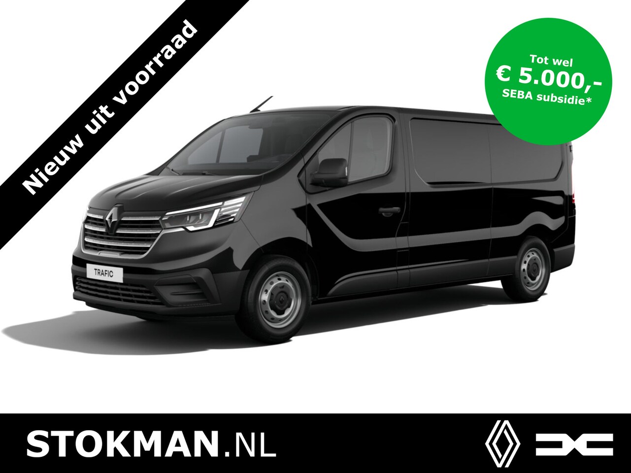 Renault Trafic E-Tech - 52kWh Electric 120 pk L2H1 T29 GB Comfort | Navigatie | Camera | Handsfree Card | Sensoren - AutoWereld.nl