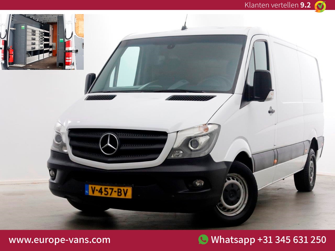 Mercedes-Benz Sprinter - 319 CDI 3.0 V6 190pk E6 L2H1 7G Automaat Xenon/Inrichting Trekhaak 3500kg 12-2016 - AutoWereld.nl