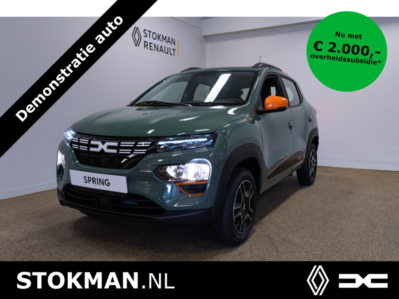 Dacia Spring - Expression 27 kWh | Navigatie | Leder | DC lader 30kW | Camera | Airco | € 2.000,- SEPP Su - AutoWereld.nl