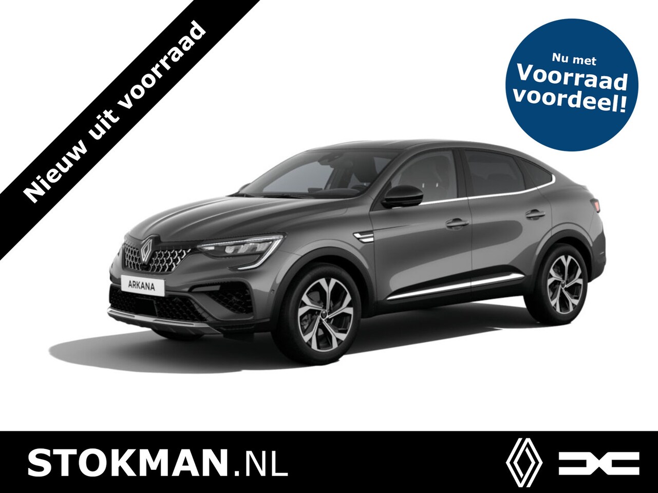 Renault Arkana - 1.6 E-Tech hybrid 145 techno | Adaptive Cruise | Navigatie | Camera en sensoren | Zwart da - AutoWereld.nl