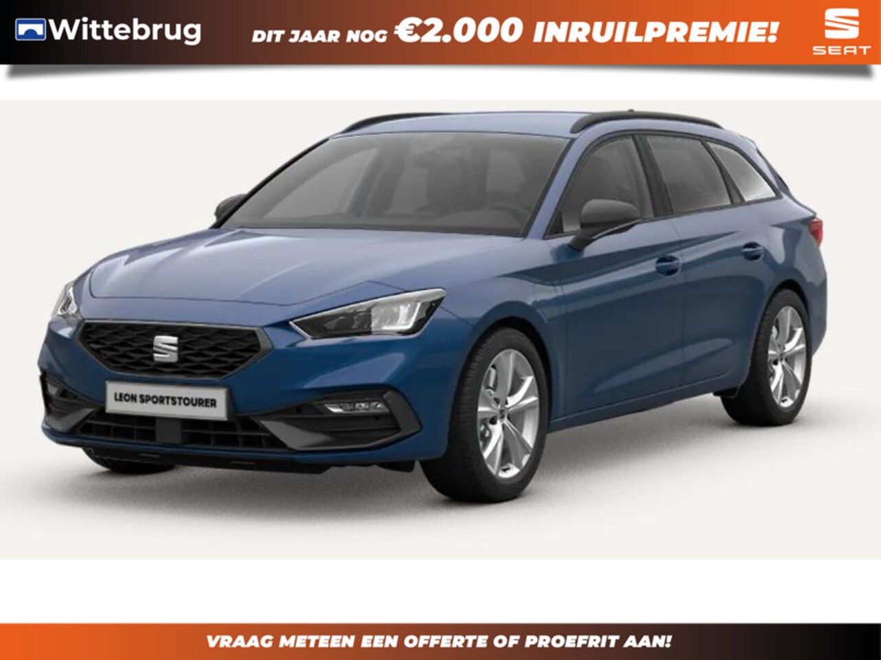 Seat Leon Sportstourer - 1.5 TSI e-Hybrid FR PHEV First Edition 130km Range / Matrix LED / Side-Assist / Verwarmbar - AutoWereld.nl