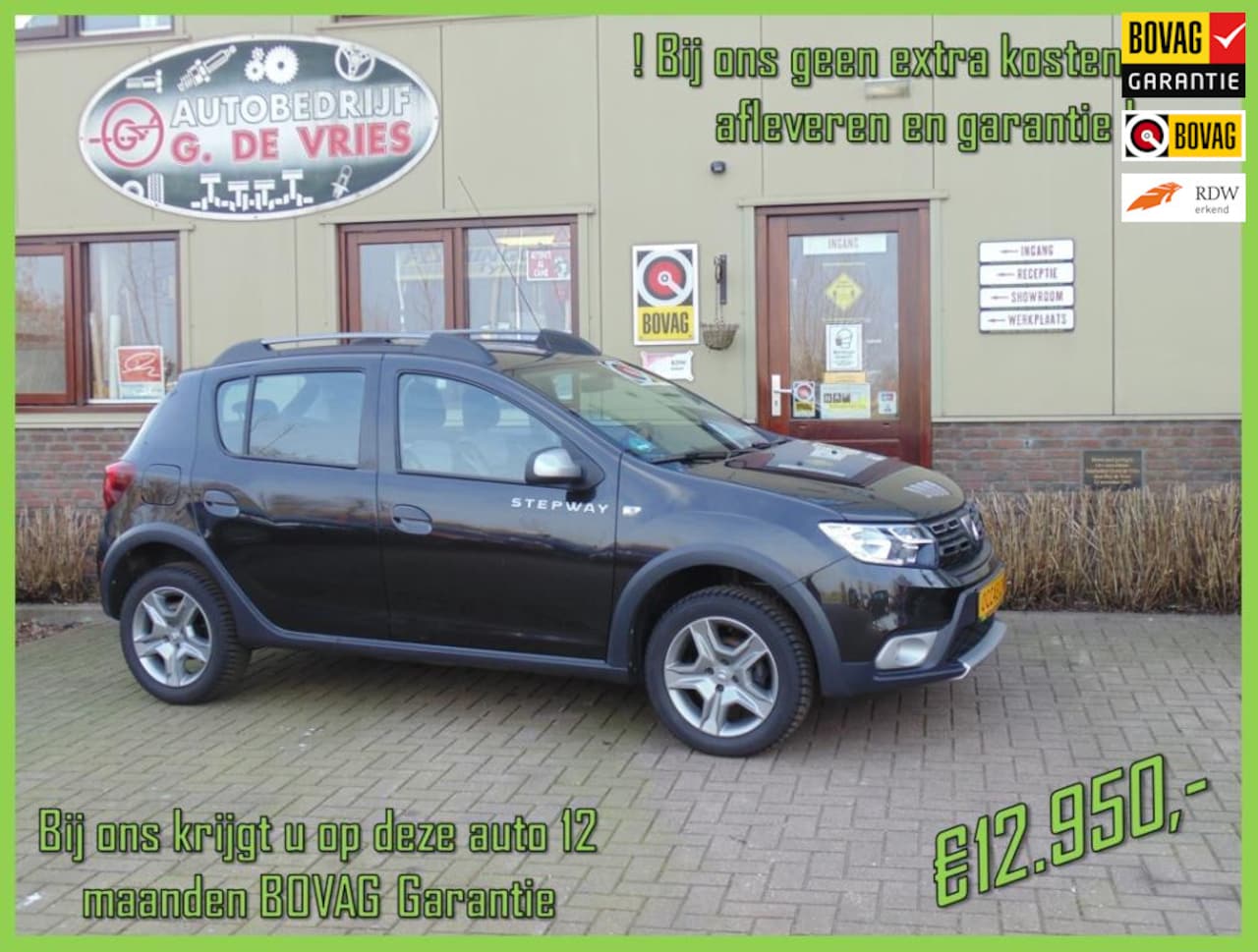 Dacia Sandero Stepway - 0.9 TCe SL Prijs inclusief 12 maanden BOVAG-garantie en afleveren – - AutoWereld.nl