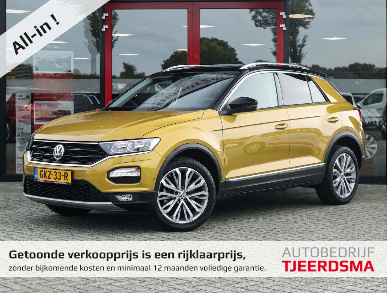 Volkswagen T-Roc - 1.0 TSI Style Navi/Clima/Panodak/Adapt.Cruise/PDC/Trekhaak - AutoWereld.nl