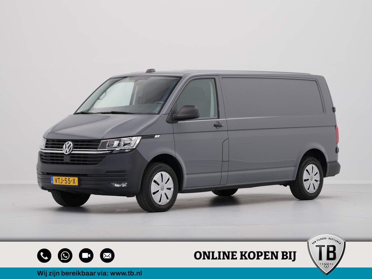 Volkswagen Transporter - 2.0 TDI L2H1 28 Navi via App Airco Cruise Pdc - AutoWereld.nl