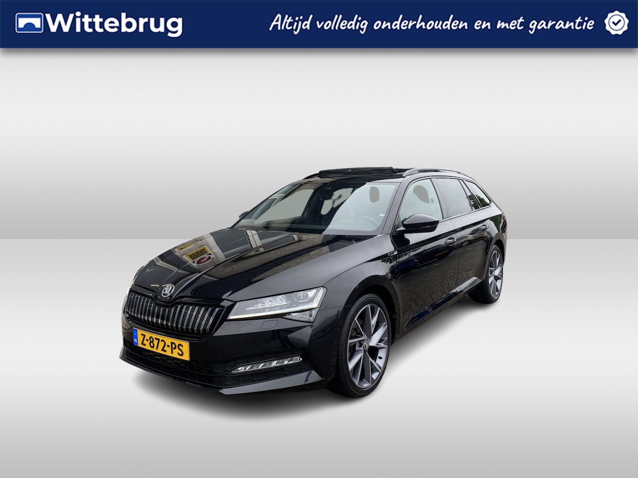 Skoda Superb Combi - 1.4 TSI iV Sportline Business / AUTOMAAT/ PANO/ PARK. SENSOREN/ CRUISE/ STOEL VERWARM V EN - AutoWereld.nl