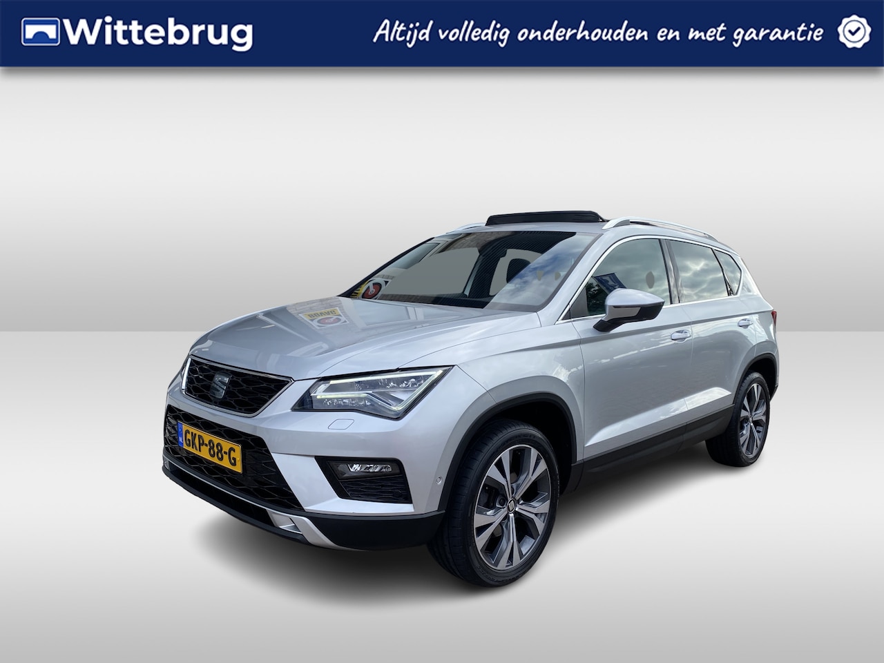 Seat Ateca - 1.5 TSI Xcellence / AUTOMAAT/ PANO/ TREKHAAK/ CAMERA/ PARK. SENSOREN/ DODE HOEK/ LED/ STOE - AutoWereld.nl