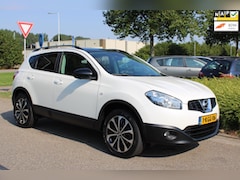 Nissan Qashqai - 1.6i 16v AUTOMAAT 360-uitv/CLIMA AIRCO/NAVIGATIE/PANORAMADAK/LM-VELG/HALF LEER/ISOFIX/TREK