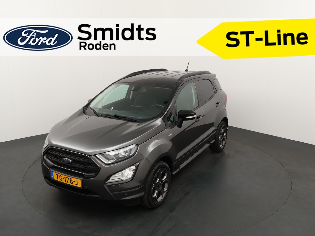 Ford EcoSport - 1.0 EcoBoost 125PK ST-Line | Half leder | Navigatie | Clima | BLIS | Camera | ISOFIX | - AutoWereld.nl