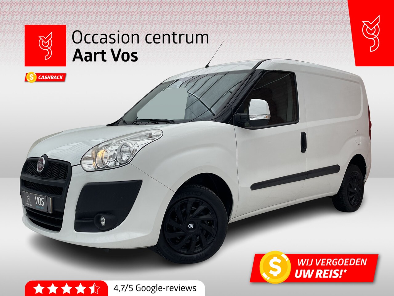 Fiat Doblò Cargo - 1.3 90PK MultiJet SX | Bluetooth | Camera | Airco | Leder | - AutoWereld.nl