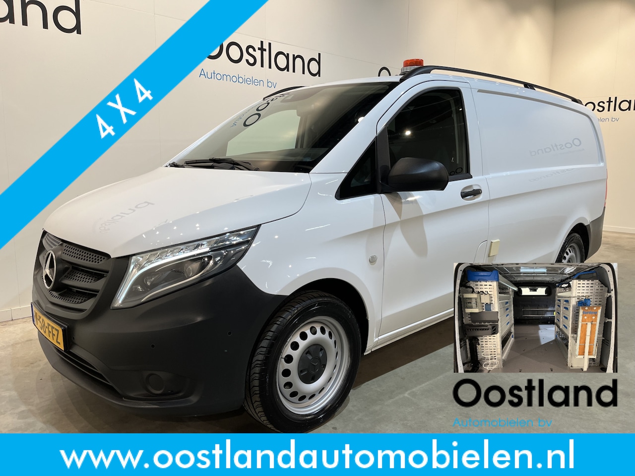 Mercedes-Benz Vito - 119 CDI Lang 4X4 Automaat Servicebus / Sortimo Inrichting / Euro 6 / Airco / Cruise Contro - AutoWereld.nl