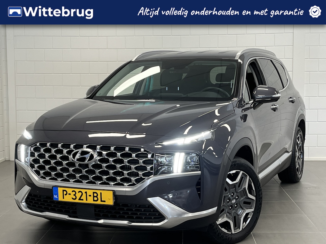 Hyundai Santa Fe - 1.6 T-GDI PHEV Premium 7p. met Leder I 7 Zits I Luxe ! - AutoWereld.nl