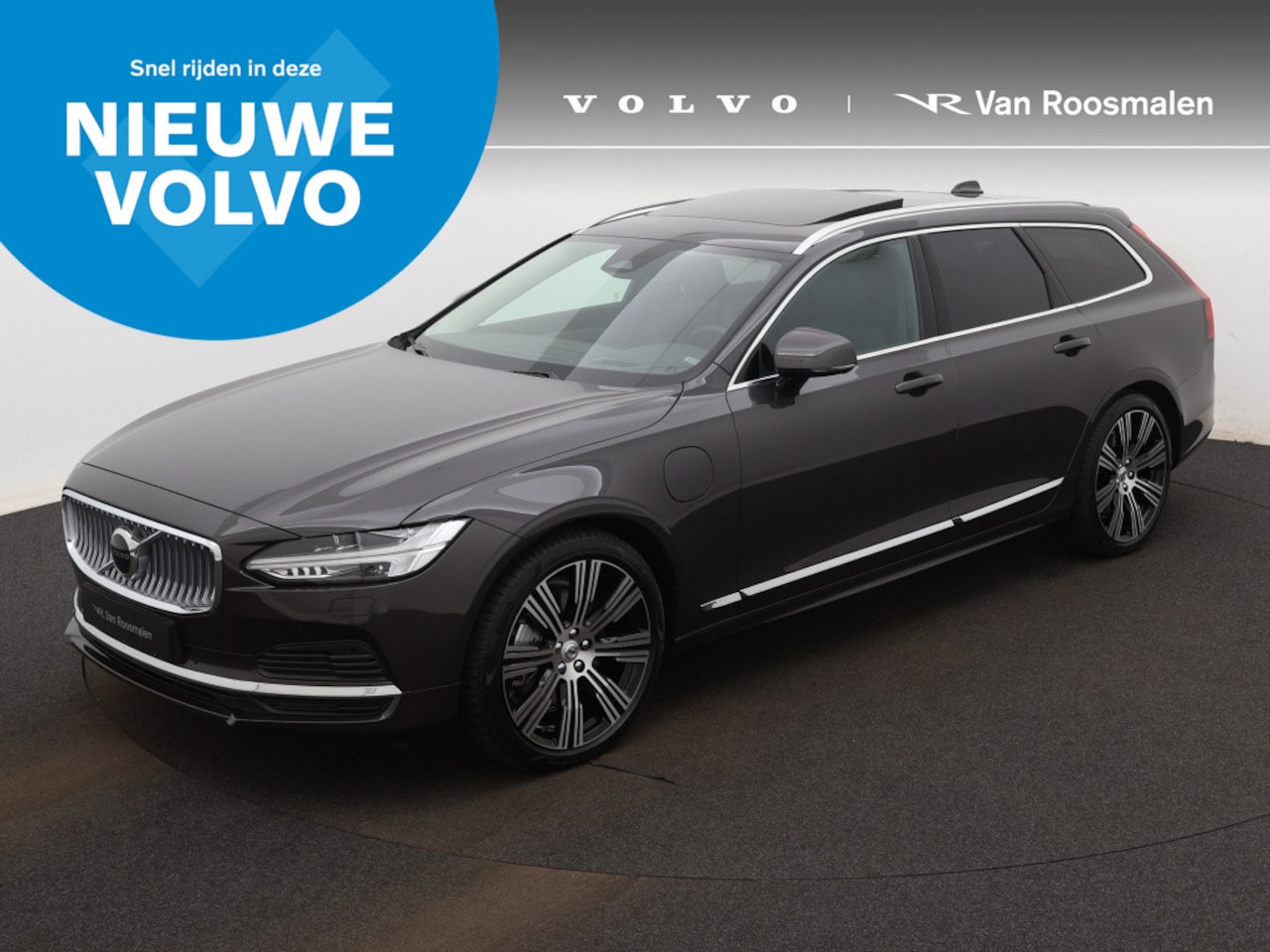 Volvo V90 - T6 Recharge Ultimate Bright | Harman Kardon| pano dak | On Call - AutoWereld.nl