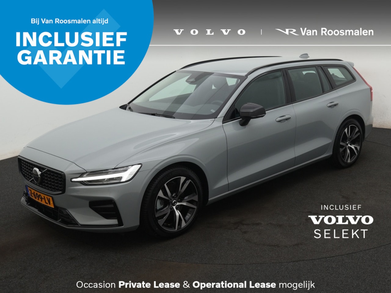 Volvo V60 - 2.0 B4 Plus Dark | Trekhaak | Blis | Lederen bekleding - AutoWereld.nl