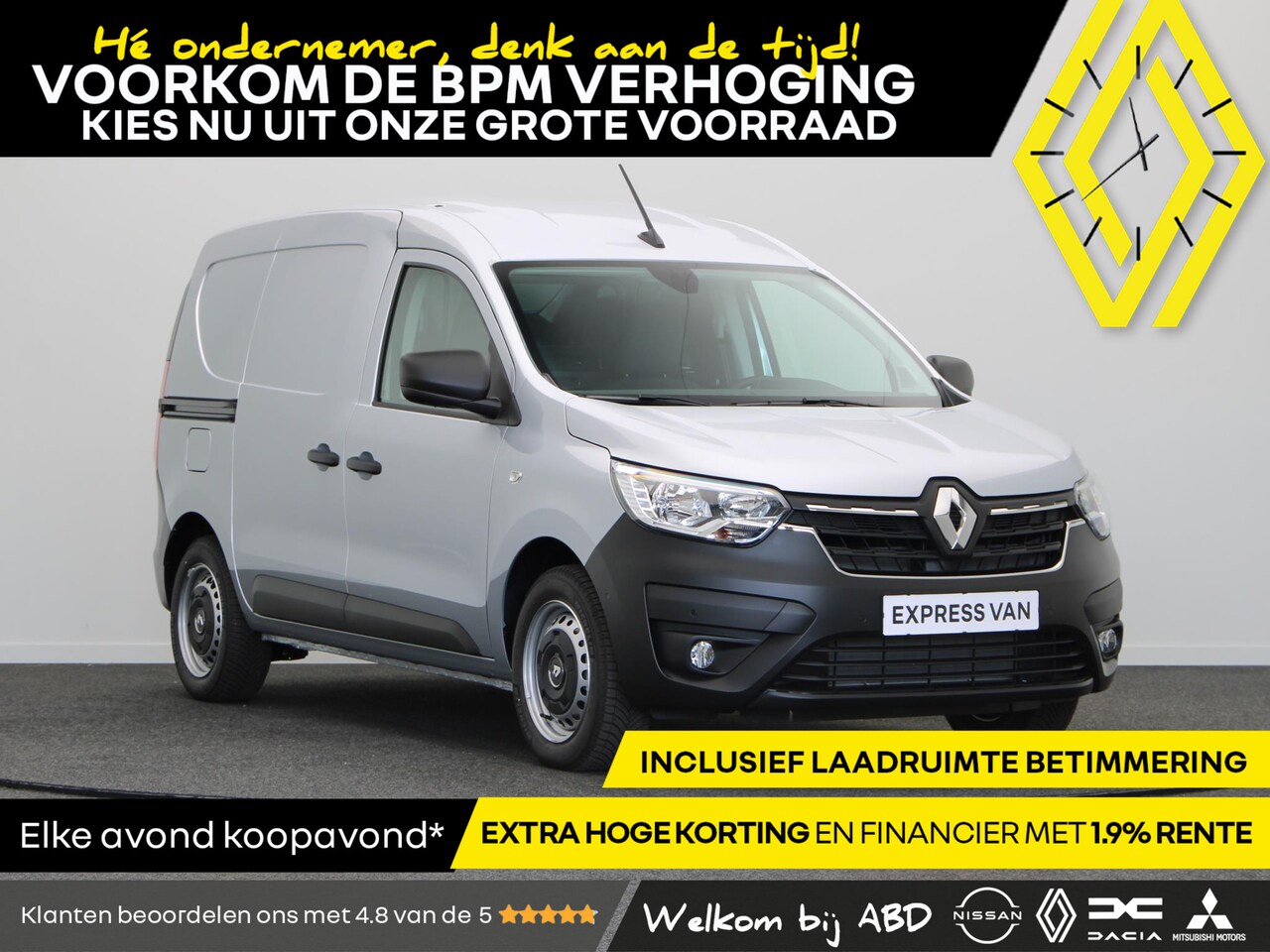 Renault Express - 1.5 dCi 75pk Comfort | BPM Voordeel | Hoge korting | Lage rente | Direct rijden | Vol opti - AutoWereld.nl