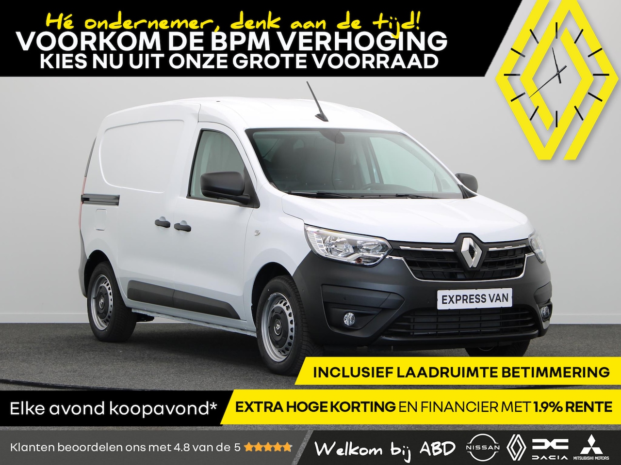 Renault Express - 1.5 dCi 95pk Comfort | BPM Voordeel | Hoge korting | Lage rente | Direct rijden | Vol opti - AutoWereld.nl