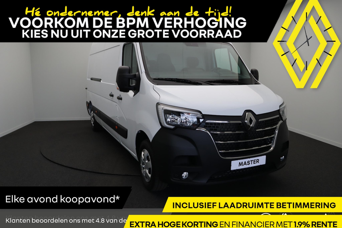 Renault Master - T35 2.3 dCi 135pk L3H2 Work Edition | Laadruimtebetimmering | Trekhaak | Vol opties! | - AutoWereld.nl