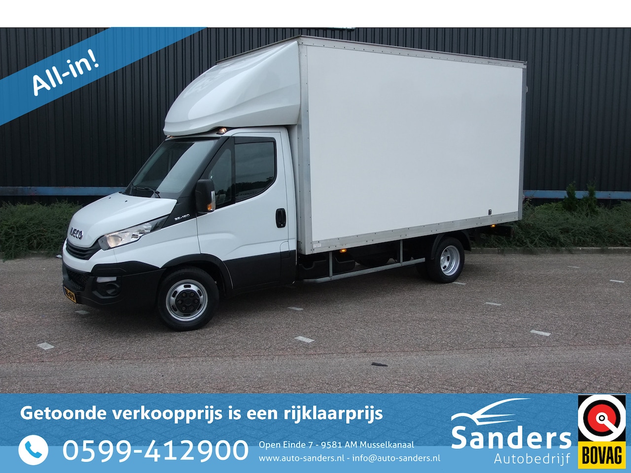 Iveco Daily - 35C16V 2.3 410 / Bakwagen/ 3-zits/ Airco / Dubbel lucht/ Trekhaak - AutoWereld.nl