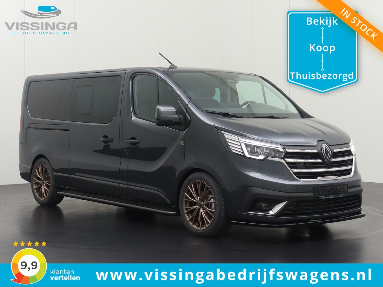 Renault Trafic - L2H1 170 pk Vissinga Special Luxe dubbel cabine automaat - AutoWereld.nl