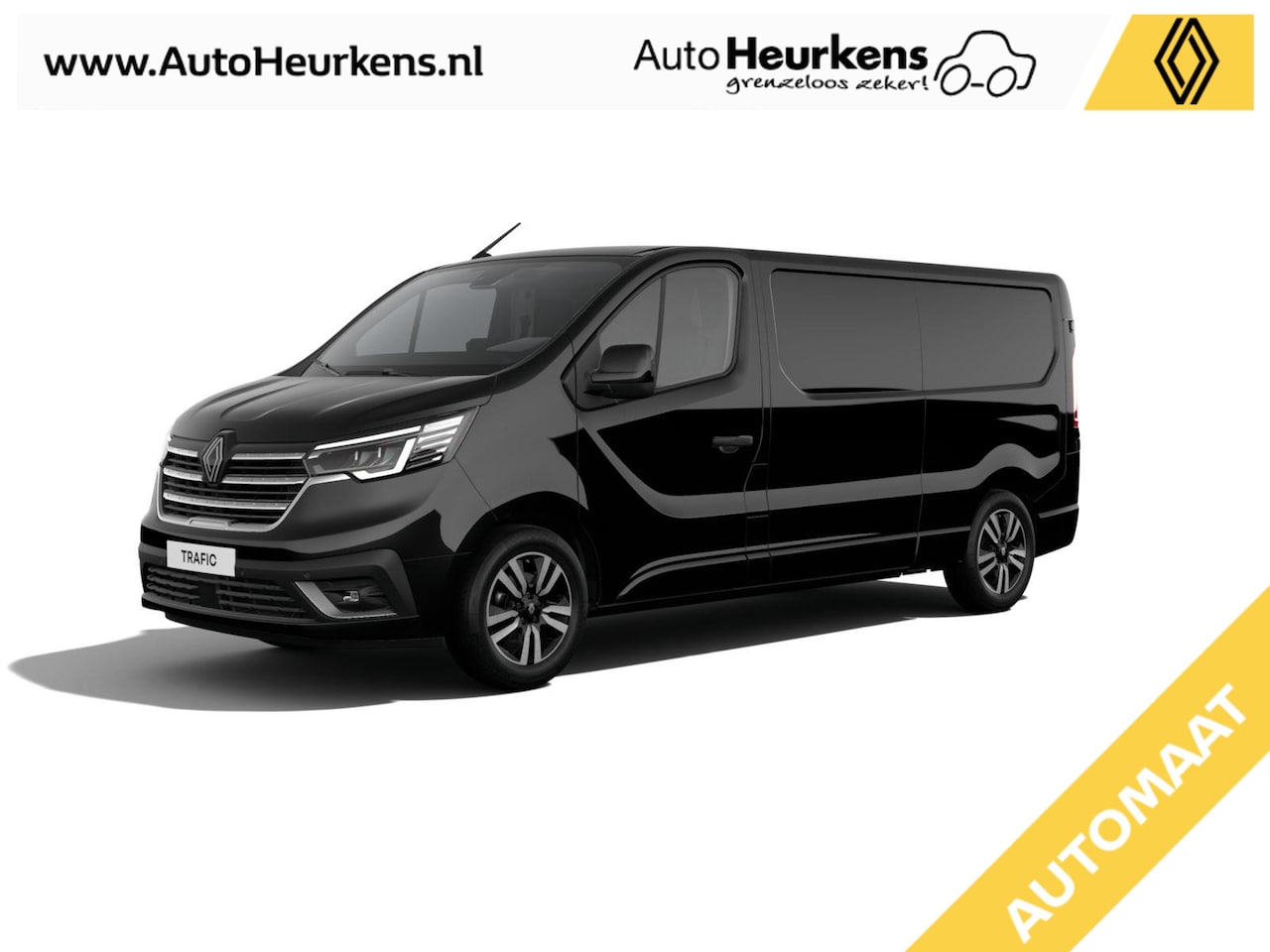 Renault Trafic - 2.0 Blue dCi 170 T30 L2H1 Extra | 17" lichtmetalen velgen 'Avens Noir Diamantée' in alumin - AutoWereld.nl