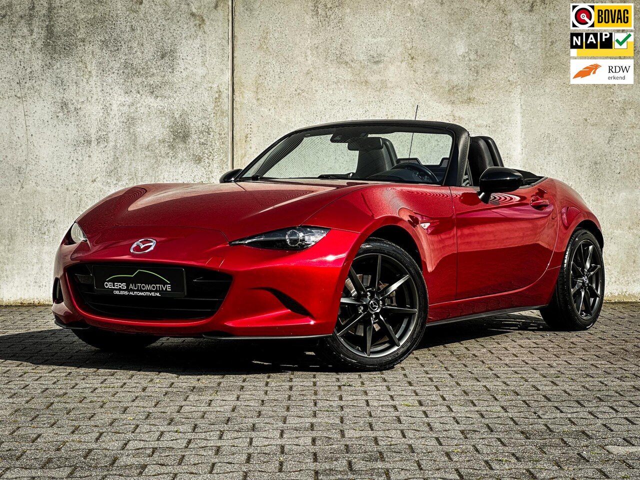 Mazda MX-5 - 2.0 SkyActiv-G 160 GT-M | DAB | Clima | Cruise | Navi | Soul Red | Bluetooth | Leder | 1e - AutoWereld.nl