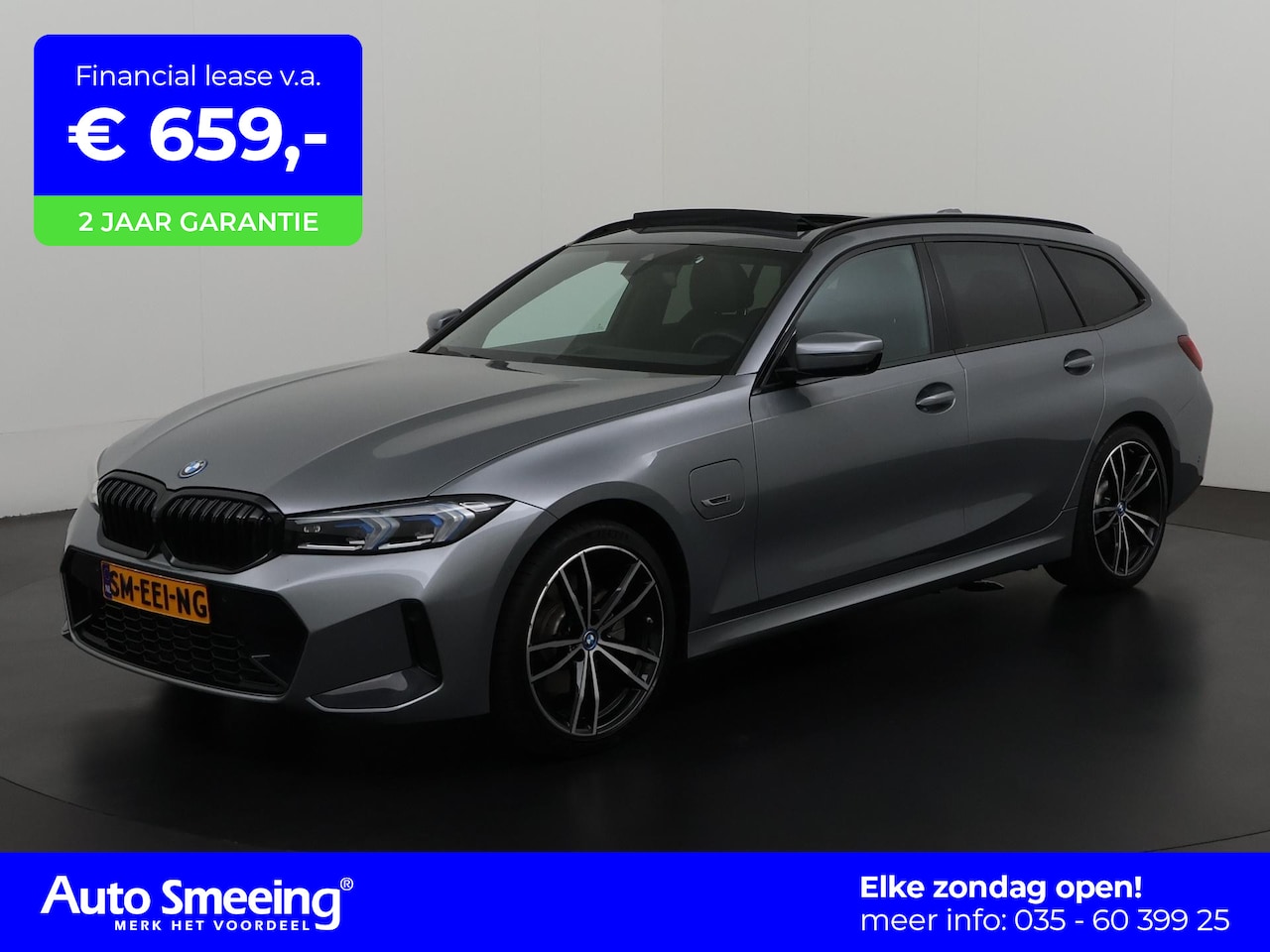 BMW 3-serie Touring - 330e xDrive M Sport Shadow | Panoramadak | Trekhaak | 360 Camera | Elek stoelbed. | Zondag - AutoWereld.nl