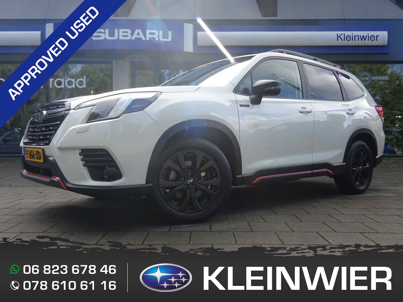 Subaru Forester - 2.0i e-BOXER 150pk CVT PREMIUM SPORT | Crystal White Metallic | Trekhaak | 5 jaar Fabrieks - AutoWereld.nl