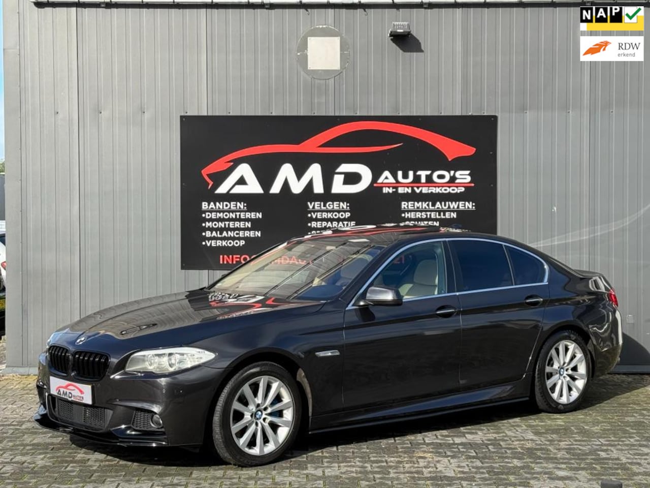 BMW 5-serie - 535xd High Executive M-Pakket |Nap|Head Up|Dakje|Cruise|Climate Control| - AutoWereld.nl