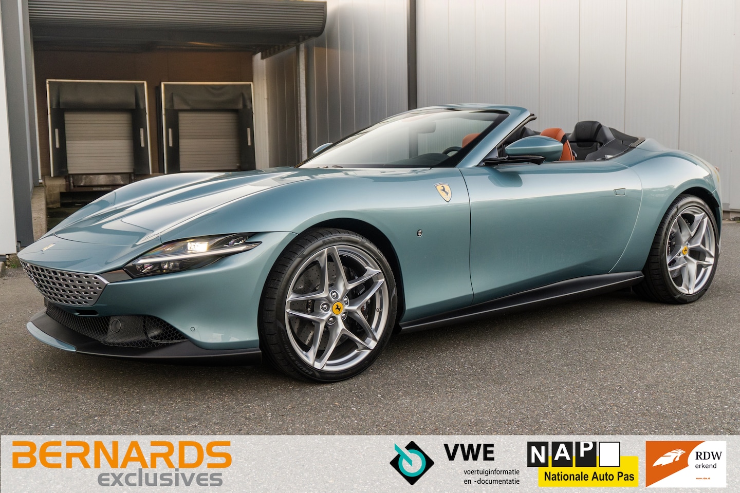 Ferrari Roma Spider - V8 - Celeste - Airscarf - Matrix - Ventilated Seats - AutoWereld.nl