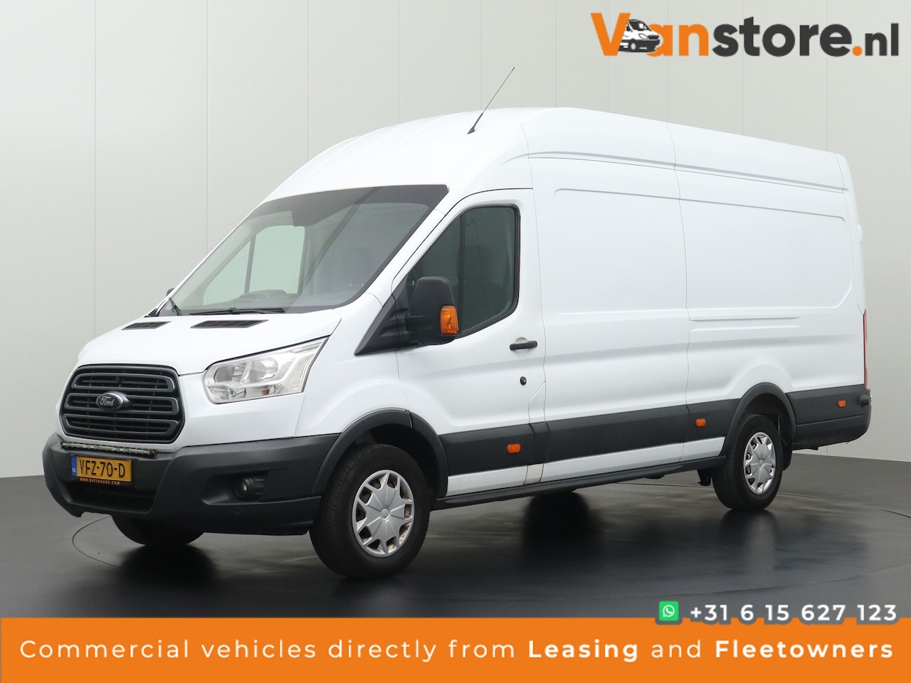 Ford Transit - 2.0TDCI 130PK L4H3 Jumbo | Airco | Cruise | 3-Persoons - AutoWereld.nl