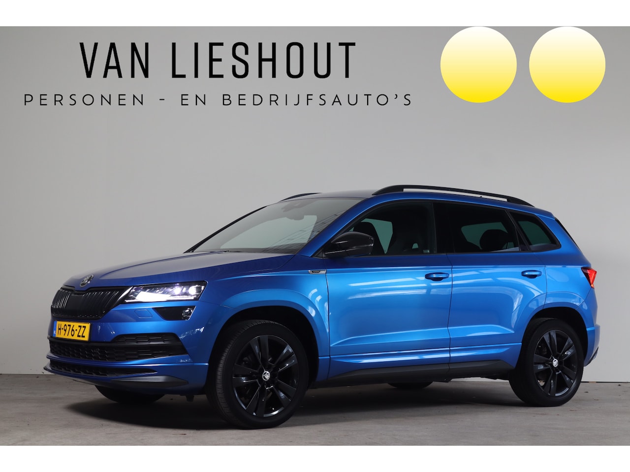 Skoda Karoq - 1.5 TSI ACT Sportline Business NL-Auto!! Trekhaak uitklapbaar!! SUPER COMPLEET!!! - AutoWereld.nl