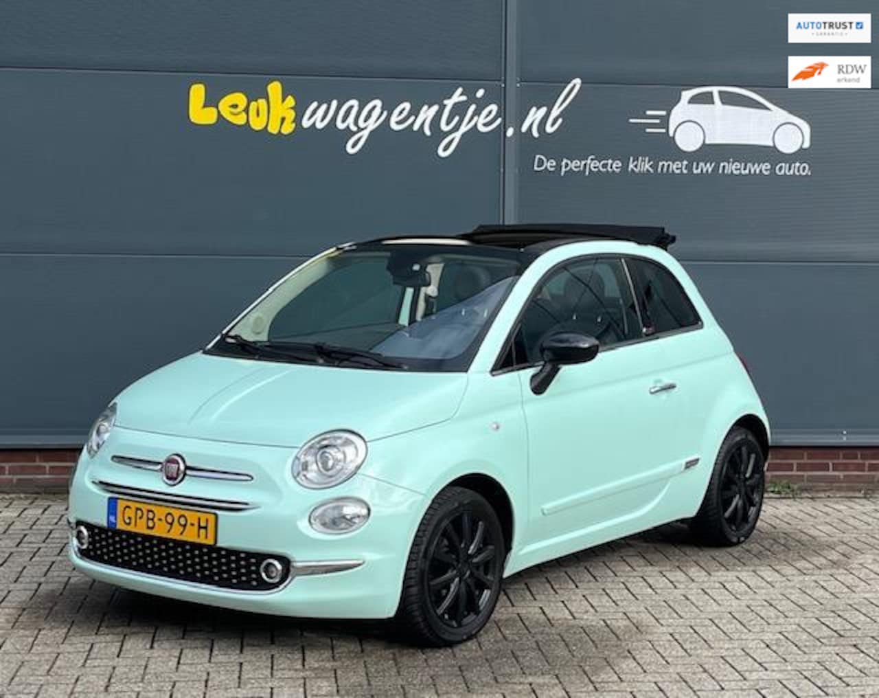 Fiat 500 C - 0.9 TwinAir Lounge Cabrio *ecc *navi *leer *xenon - AutoWereld.nl