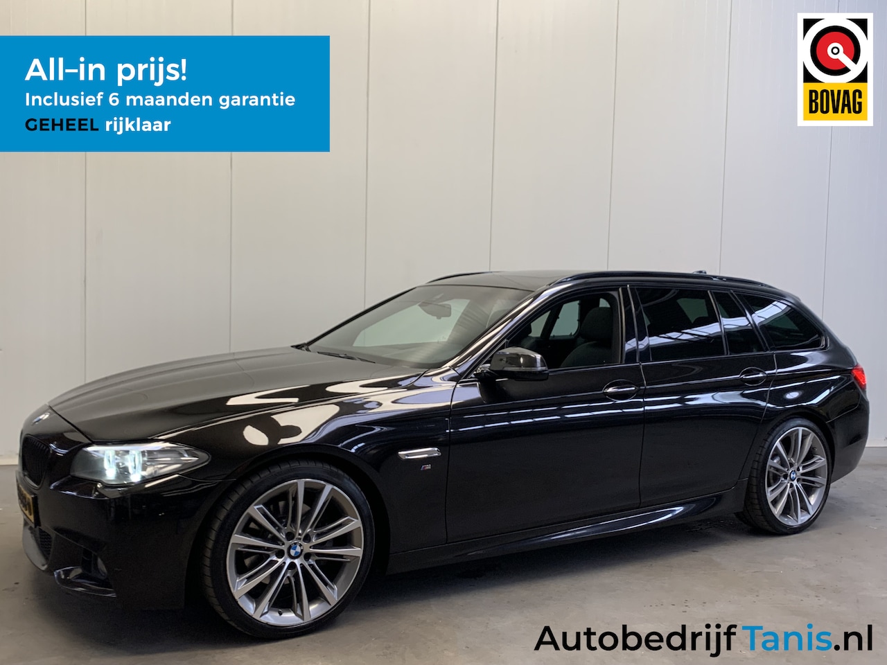 BMW 5-serie Touring - 520i High Executive M-Sport LEDER-PANODAK-NAVI-ECC-PDC-LANE ASSIST - AutoWereld.nl