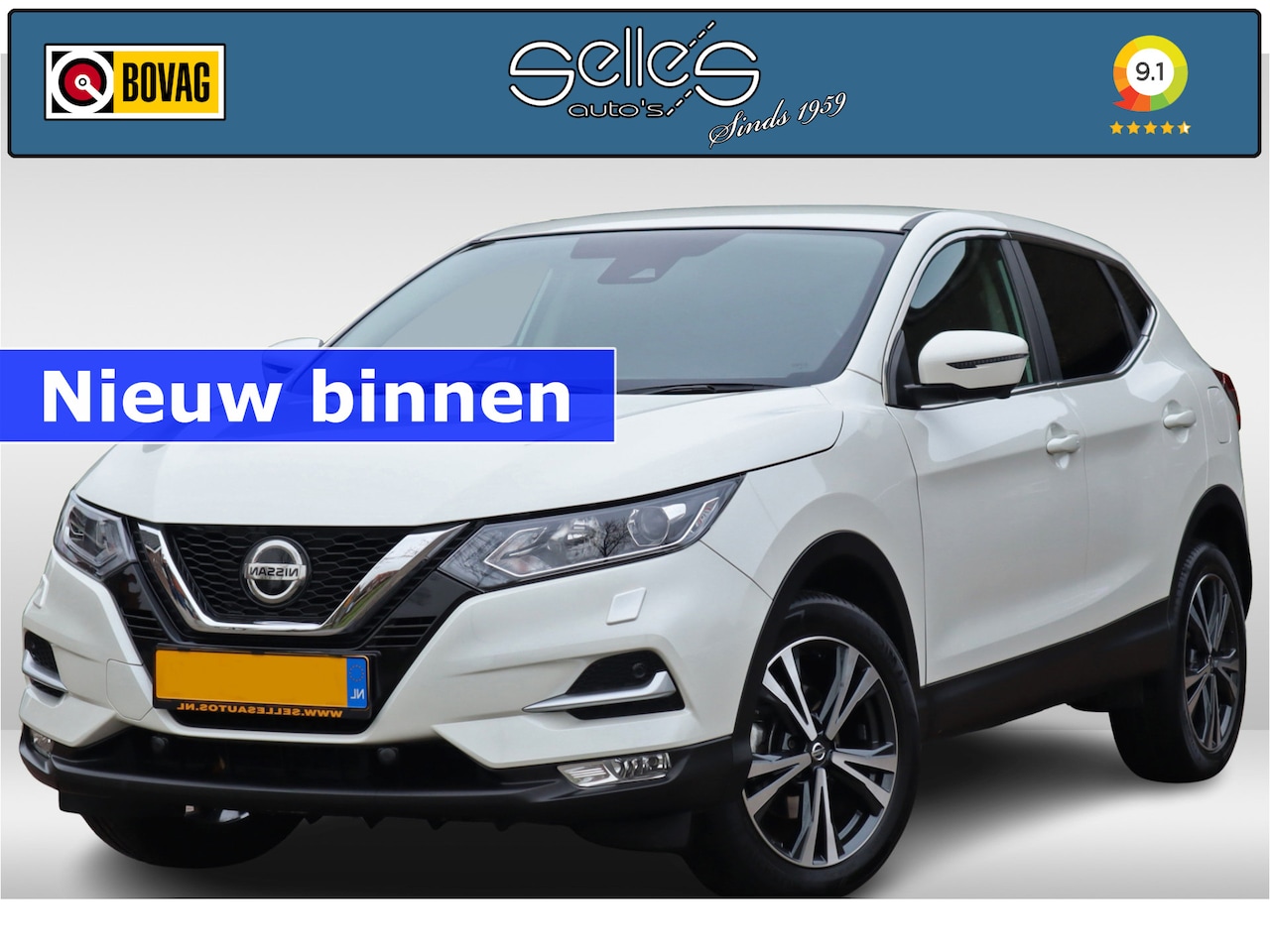 Nissan Qashqai - 1.2 N-Connecta | 360 Camera | Parelmoerlak | Navigatie | Keyless - AutoWereld.nl