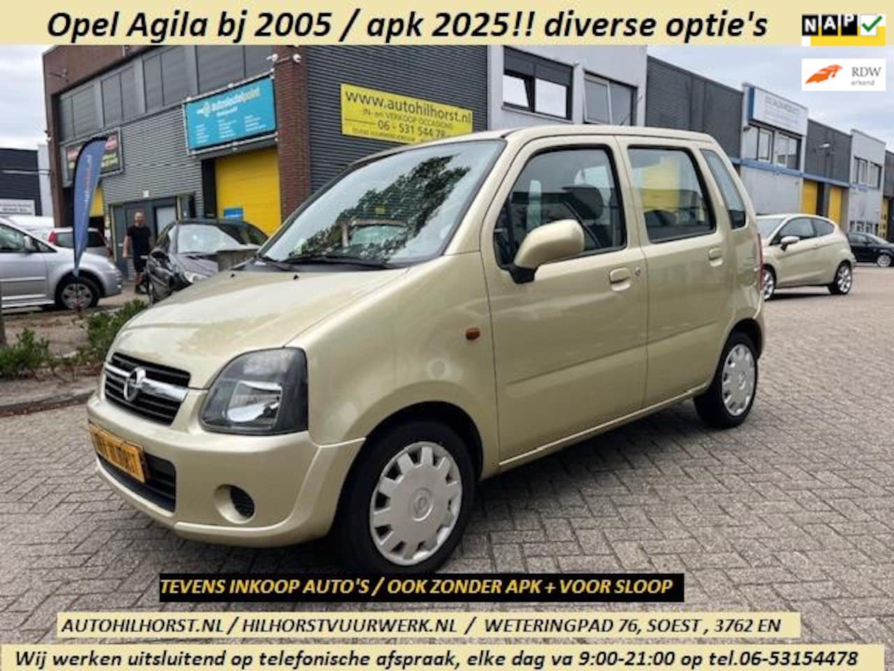 Opel Agila - 1.2-16V Elegance / Diverse Agila's, hoge instap! wij werken op afspraak, elke dag va 9:00- - AutoWereld.nl