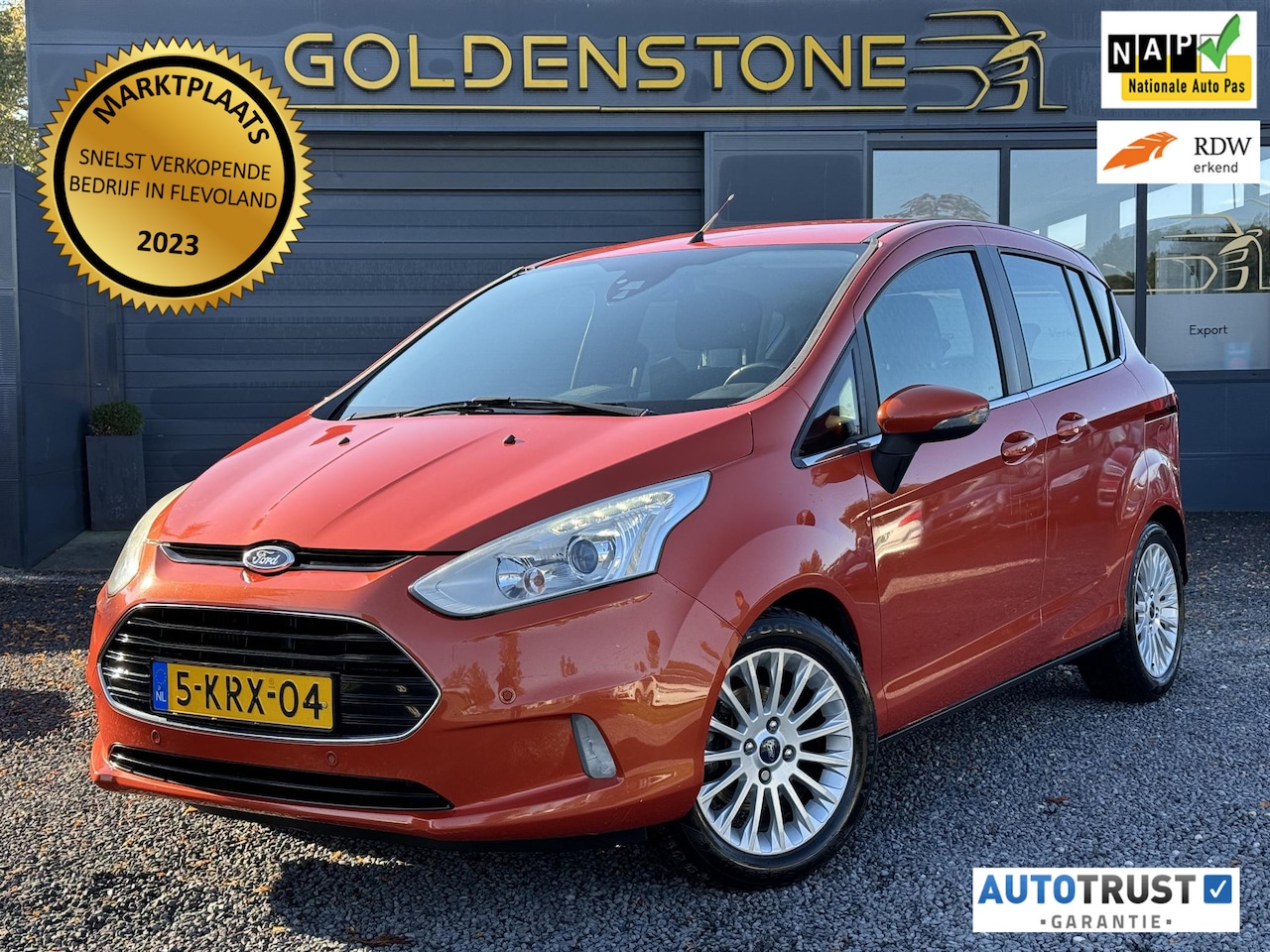 Ford B-Max - 1.0 EcoBoost Titanium Navi,Clima,Cruise,Camera,PDC V+A,N.A.P,APK tot 02-2025 - AutoWereld.nl