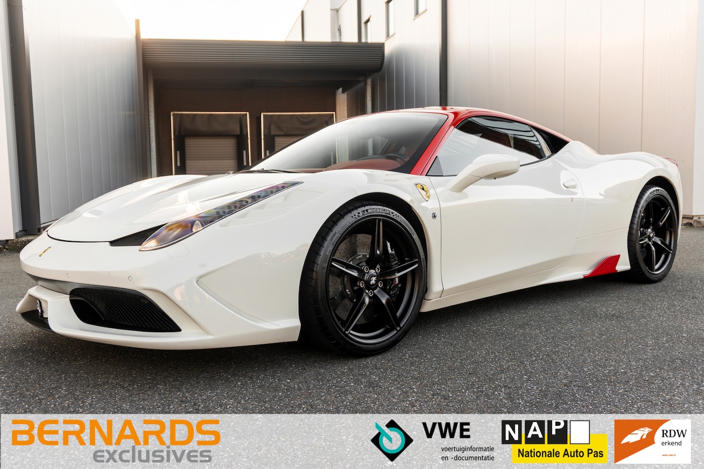 Ferrari 458 - Speciale V8 - Bianco Avus - Tailor Made - AutoWereld.nl