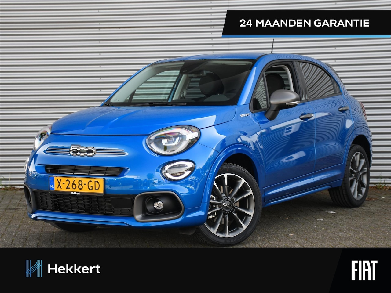 Fiat 500 X - Sport 1.5 Hybrid 130pk Automaat DODE HOEK | CRUISE | APPLE CARPLAY | NAVI | 18''LM | KEYLE - AutoWereld.nl