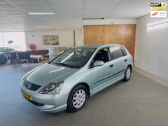 Honda Civic - 1.4i Silverstone 2e eigenaar, Uniek, Airco, E-Ramen, N.A.P, Trekhaak, 5Deurs, Topstaat