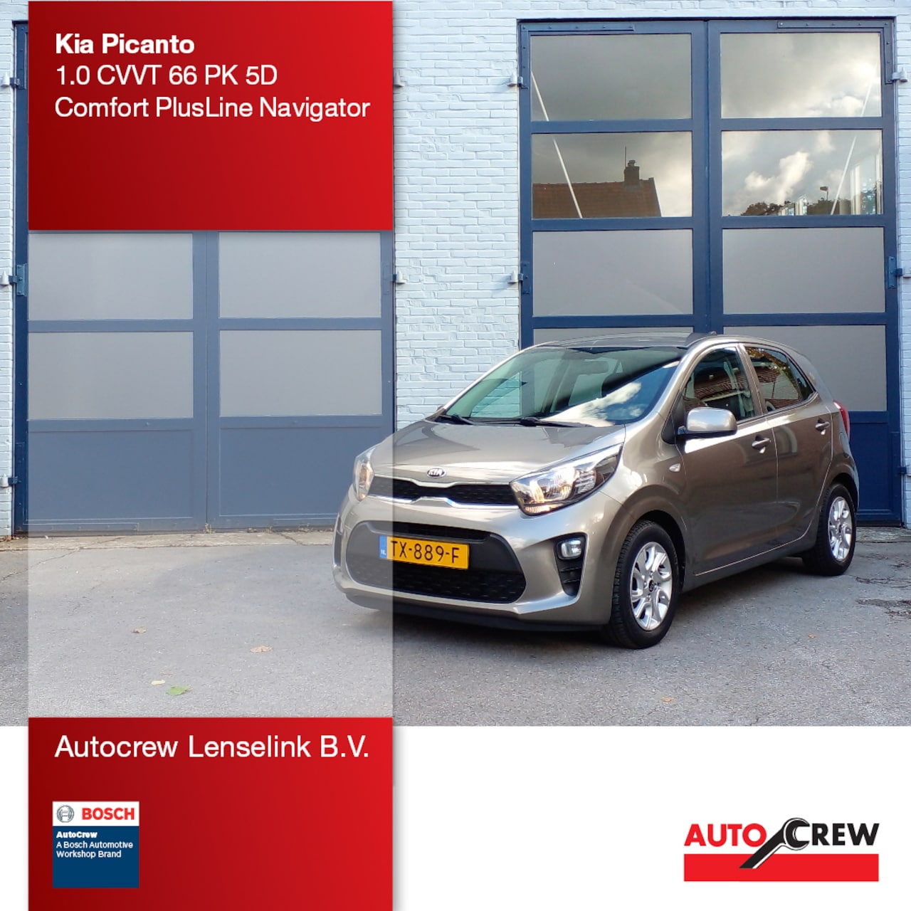 Kia Picanto - 1.0 CVVT 66 PK 5D ComfortPlusLine Navigator | Origineel NL | - AutoWereld.nl