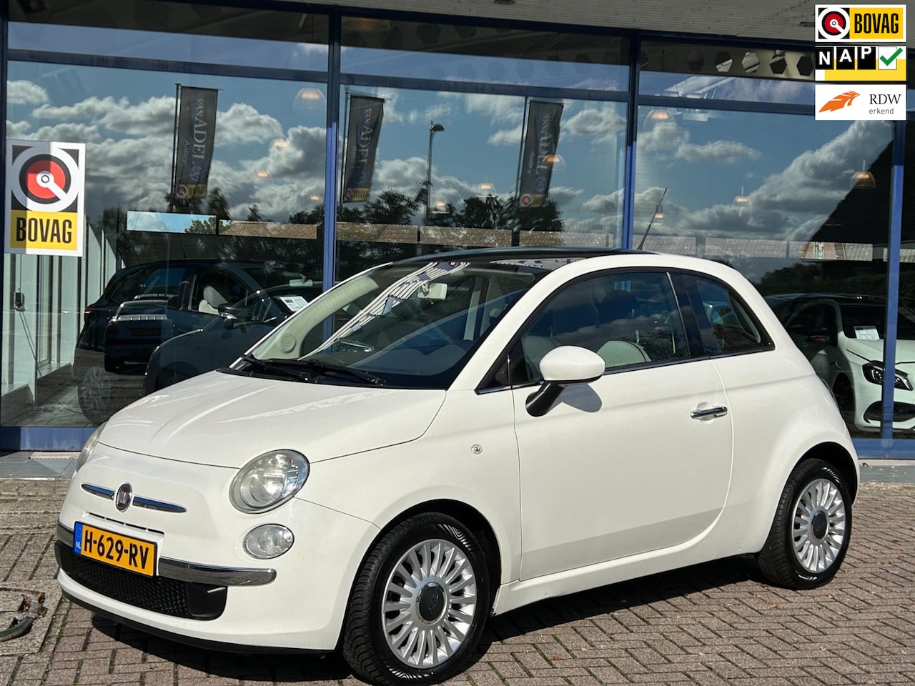 Fiat 500 - 1.2 Pop Panorama Airco LM-Velgen Bluetooth Elek.Pakket Isofix Dealeronderhouden! - AutoWereld.nl