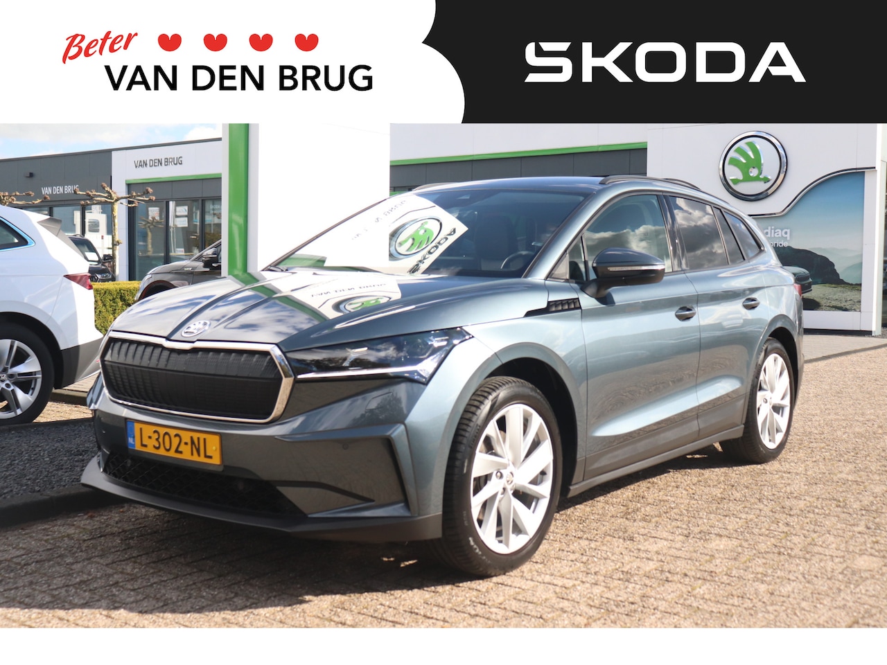 Skoda Enyaq iV - 60 First Edition | Trekhaak | Stoelverwarming | 20" lichtmetalen velgen | Elektr. bestuurd - AutoWereld.nl