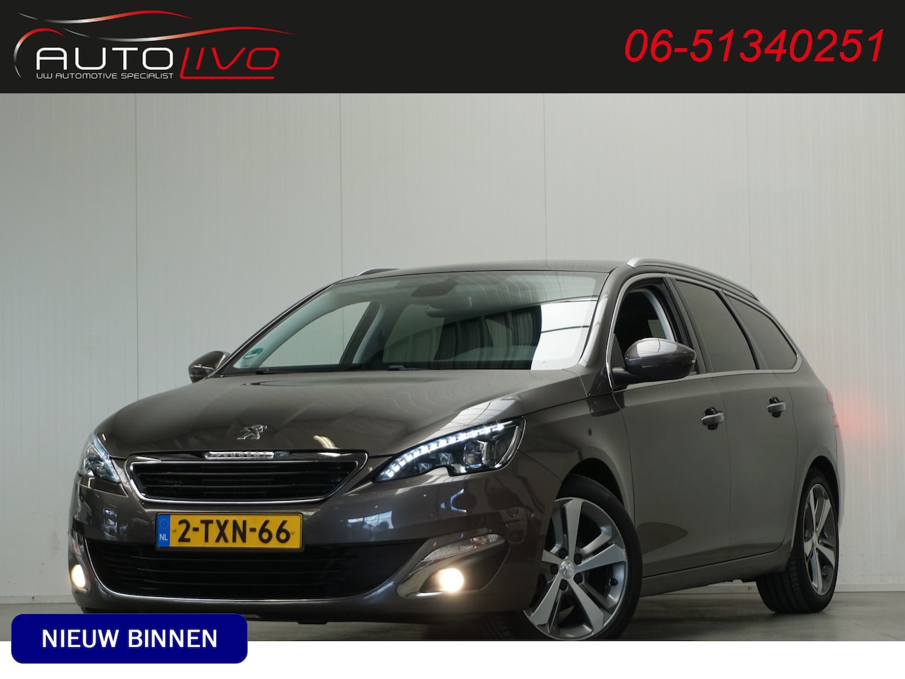 Peugeot 308 SW - 1.2 e-THP Première 130 PK! 1e EIG. PANO H. LEER LED START CLIMA PDC CRUISE etc. - AutoWereld.nl