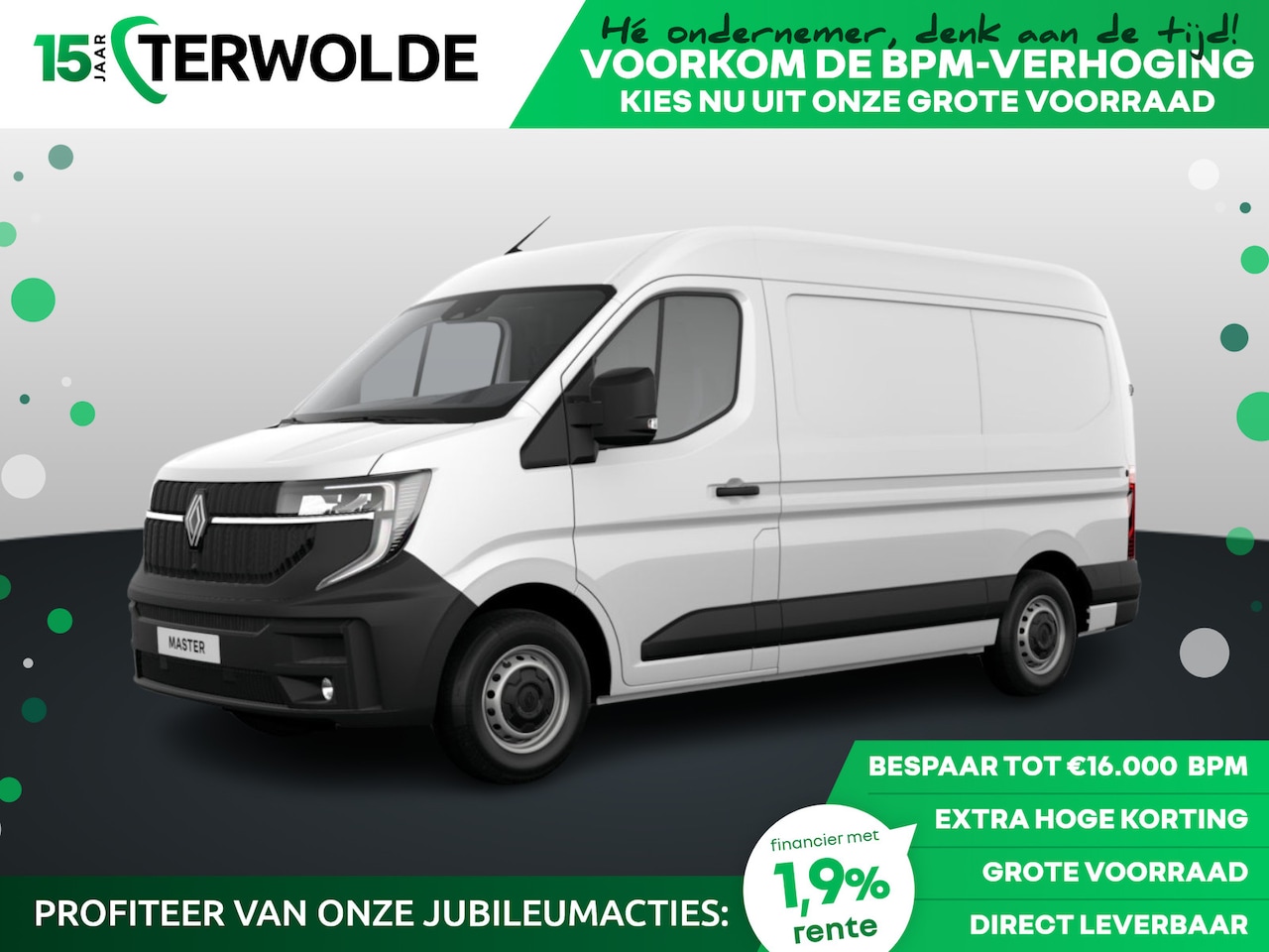 Renault Master - Gesloten Bestel L2H2 T35 dCi 130 6MT Advance | C-Shape LED dagrijverlichting | Elektronisc - AutoWereld.nl