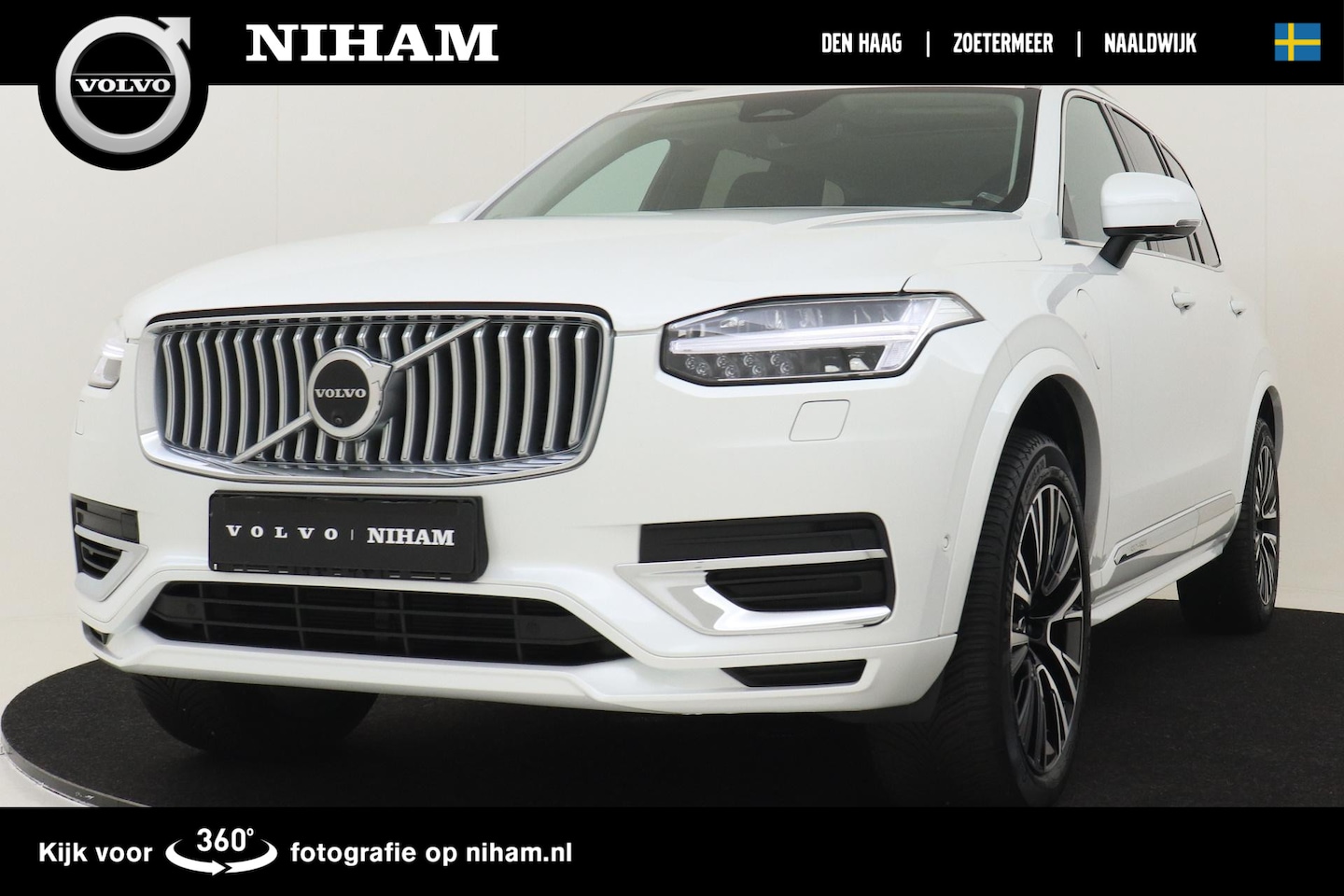 Volvo XC90 - T8 AWD RECHARGE ULTIMATE BRIGHT -PANO.DAK|360°CAM|HK-AUDIO|TREKHAAK|ALL SEASON BANDEN - AutoWereld.nl