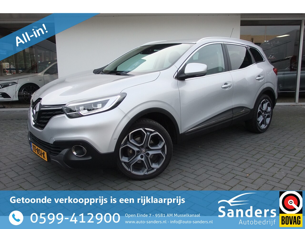 Renault Kadjar - 1.2 TCe Intens / Leer/ 19 inch/ Stoelverwarming/ Camera/ Trekhaak/ LED - AutoWereld.nl