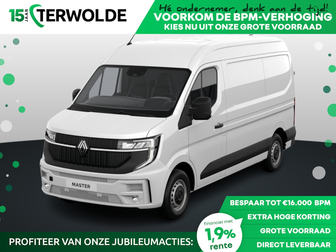 Renault Master - Gesloten Bestel L2H2 T35 dCi 150 6MT Advance | C-Shape LED dagrijverlichting | Elektronisc - AutoWereld.nl