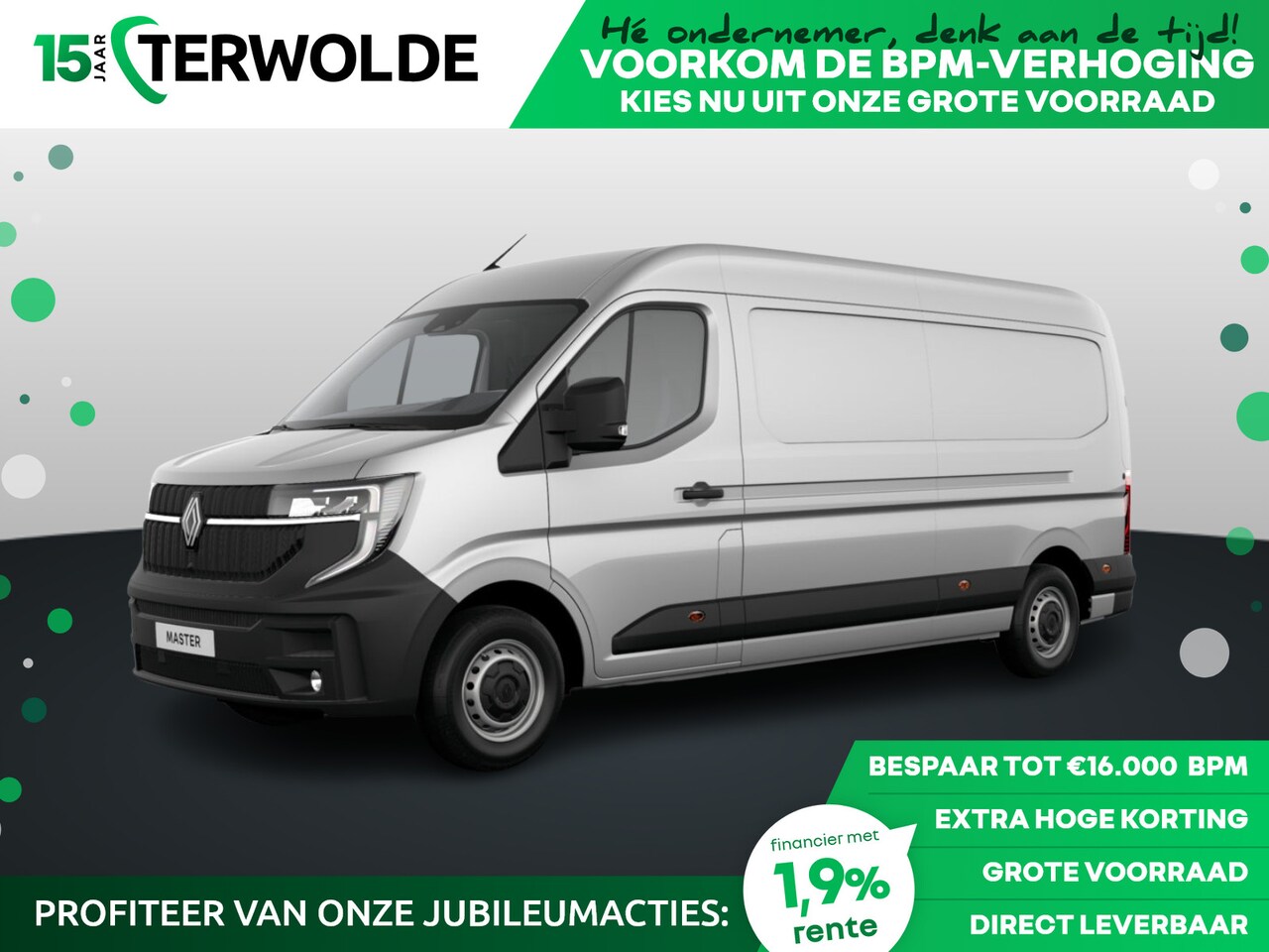 Renault Master - Gesloten Bestel L3H2 T35 dCi 150 6MT Advance | C-Shape LED dagrijverlichting | Elektronisc - AutoWereld.nl