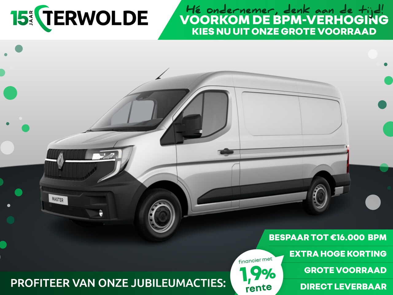 Renault Master - Gesloten Bestel L2H2 T35 dCi 130 6MT Advance | C-Shape LED dagrijverlichting | Elektronisc - AutoWereld.nl