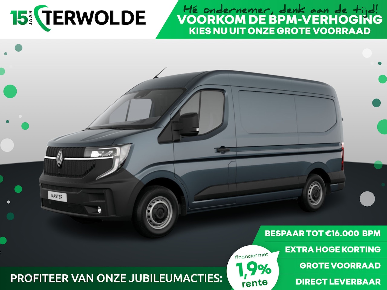 Renault Master - Gesloten Bestel L2H2 T35 dCi 130 6MT Advance | Achteruitrijcamera | C-Shape LED dagrijverl - AutoWereld.nl