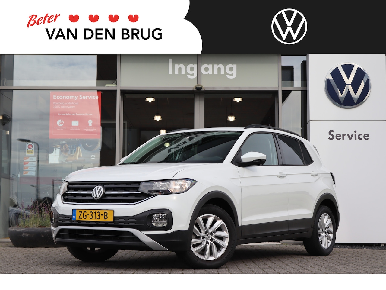 Volkswagen T-Cross - 1.0 TSI 95 pk Life | Navigatie | Airco | Cruise Control | Dodehoek Sensor | 65% Getint Gla - AutoWereld.nl